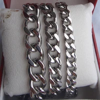15mm heavy cool link stainless steel menboys chain necklaces pendants men jewelry punk
