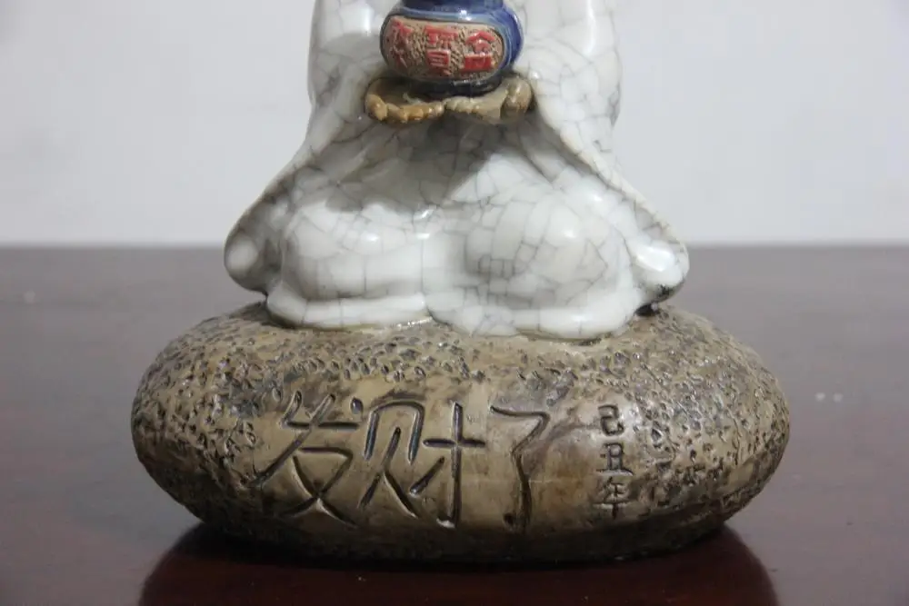 Китайская Фарфоровая керамика молитва мальчик буддизм маленькая фигурка монаха