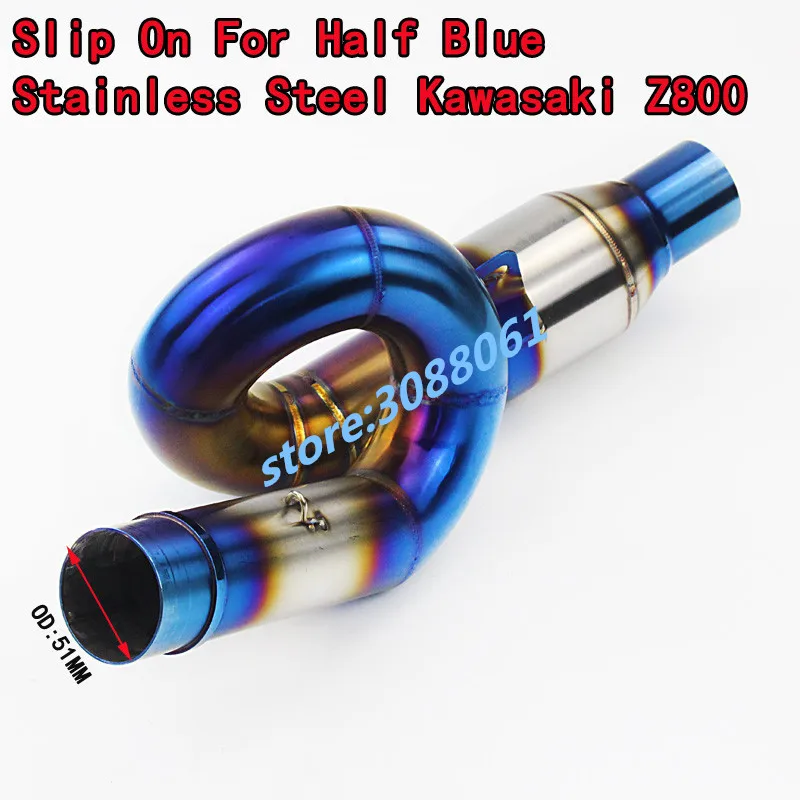 Z800 полная система мотоцикла Модифицированная нержавеющая сталь круглая