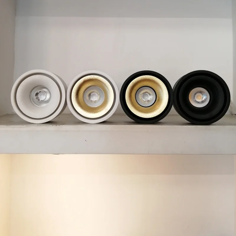 

LED COB поверхностного монтажа Потолочный светильник 9 Вт 12 Вт 15 Вт белый/черный корпус AC220V потолочный Точечный светильник домашний декор