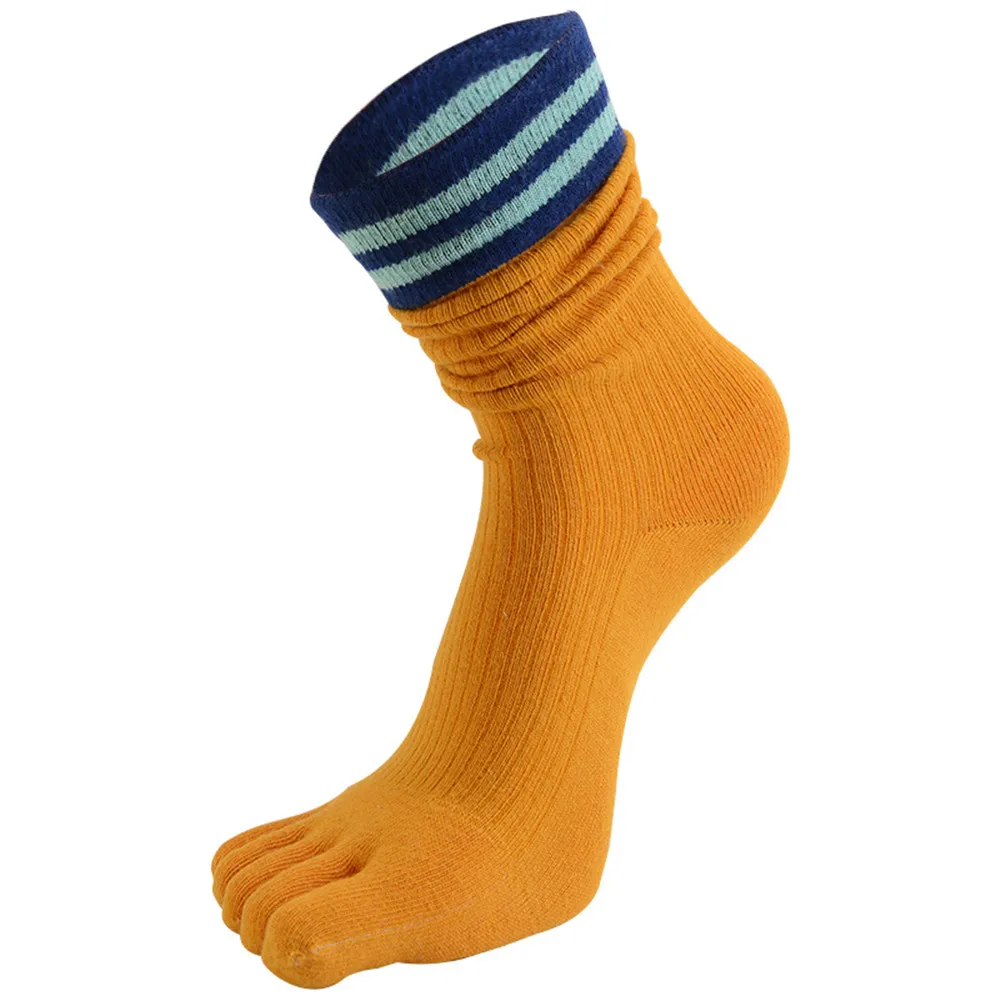 5 pcs Autumn and Winter Women's Girls Warm Soft Pure Color Wool Five Finger Toe Socks Women Cotton Free Shipping |