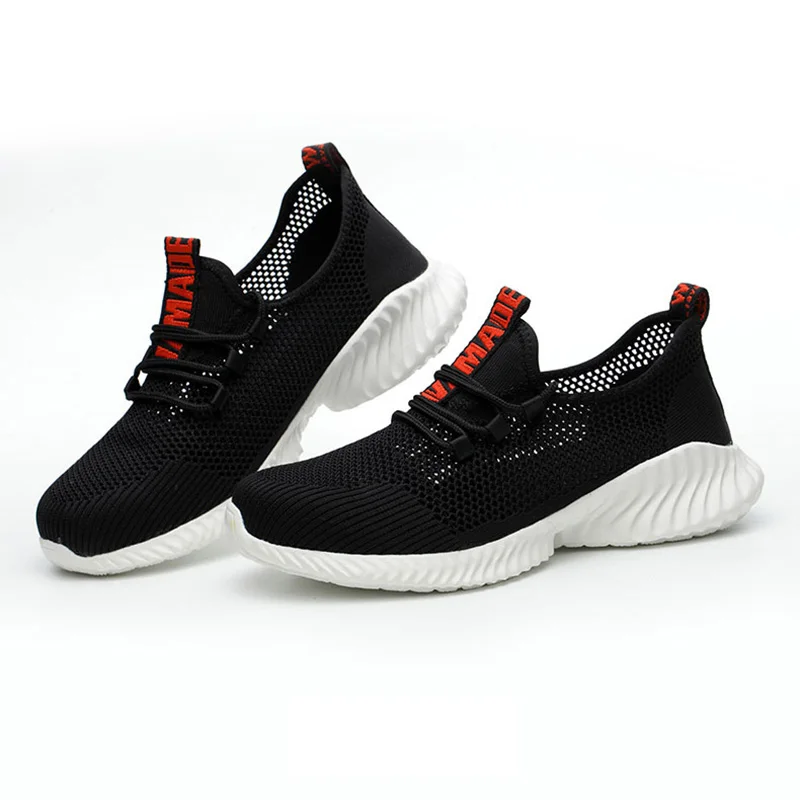 Обувь со стальным носком дышащая безопасная обувь Мужская Легкая летняя для