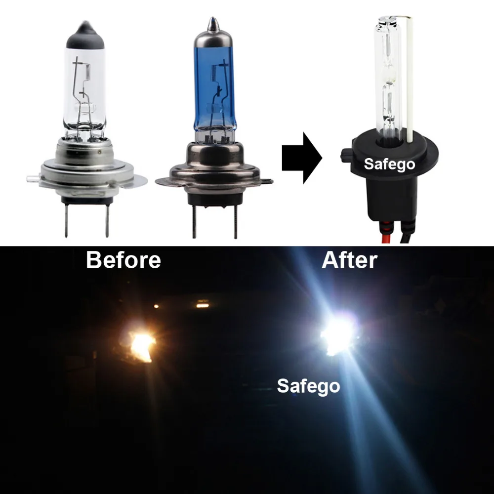 12В 55Вт hid xenon комплект ксеноновых фар 55W 4300K 6000K 8000K ксенона h11 55 Вт h7 H4 h1 h3 hb4 9006 hb3 9005 d2s d2c h27 фар автомобиля