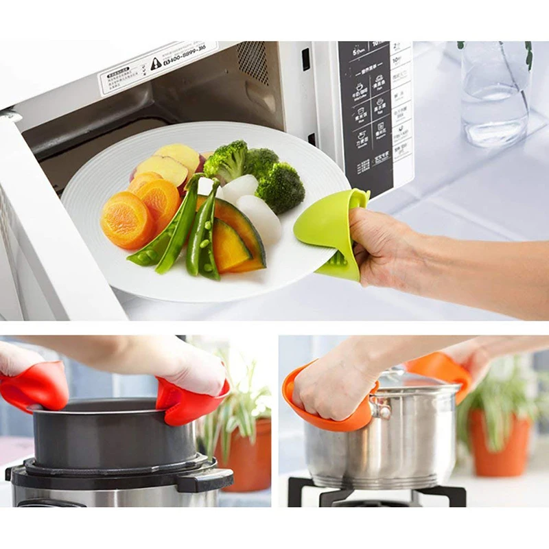 Heat Resistant Silicone Oven Gloves Non-Slip(1 Pair) for Kitchen Grilling Cooking and Baking | Дом и сад