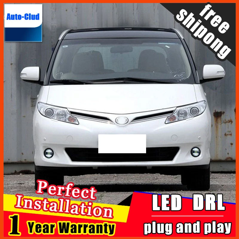 Автомобильные светодиодные противотуманные фары для Toyota Previa 2010 с объективом и LED