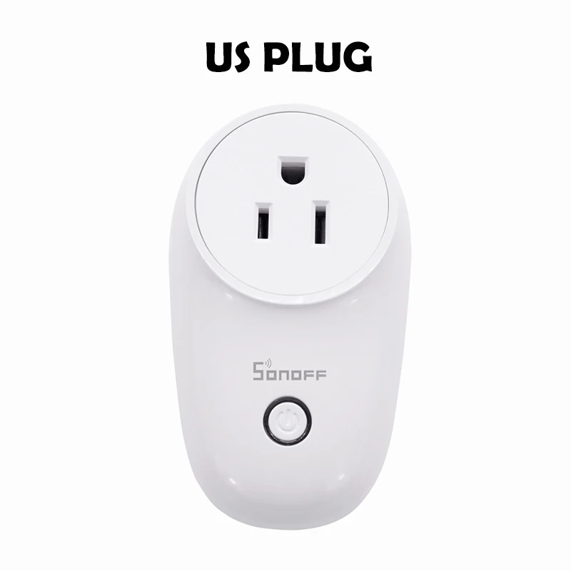 S26 US Умный дом SONOFF S26 US/UK/CN/AU/EU WI-FI Smart Plug Мощность розеточный светильник розетка выключатель таймер 220 V Беспроводной удаленного Управление Alexa Google дома - Комплект: S26 US