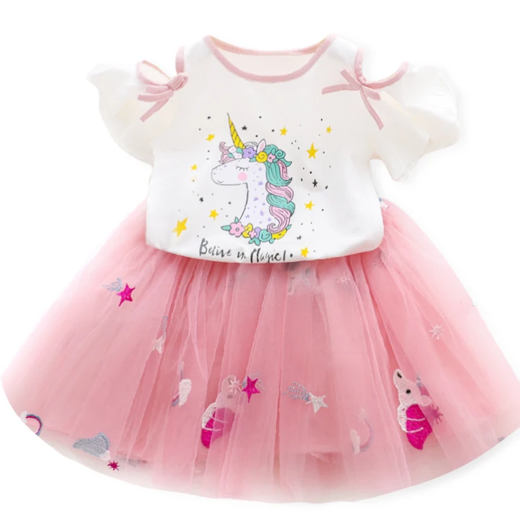 Girl Dress Unicorn Costume Summer Princess Girls Dresses Children Clothing 3 4 5 6 7 8 Years Birthday Outfits Clothes | Детская одежда