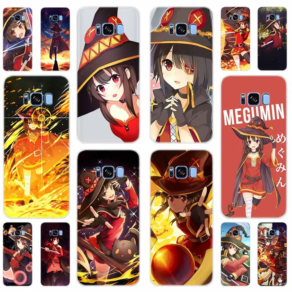 Чехол Konosuba Megumin для телефона Samsung Galaxy S8 S9 S10 S20 S21 Plus Uitra Lite Ultra Cover S10E S7 Edge | Мобильные