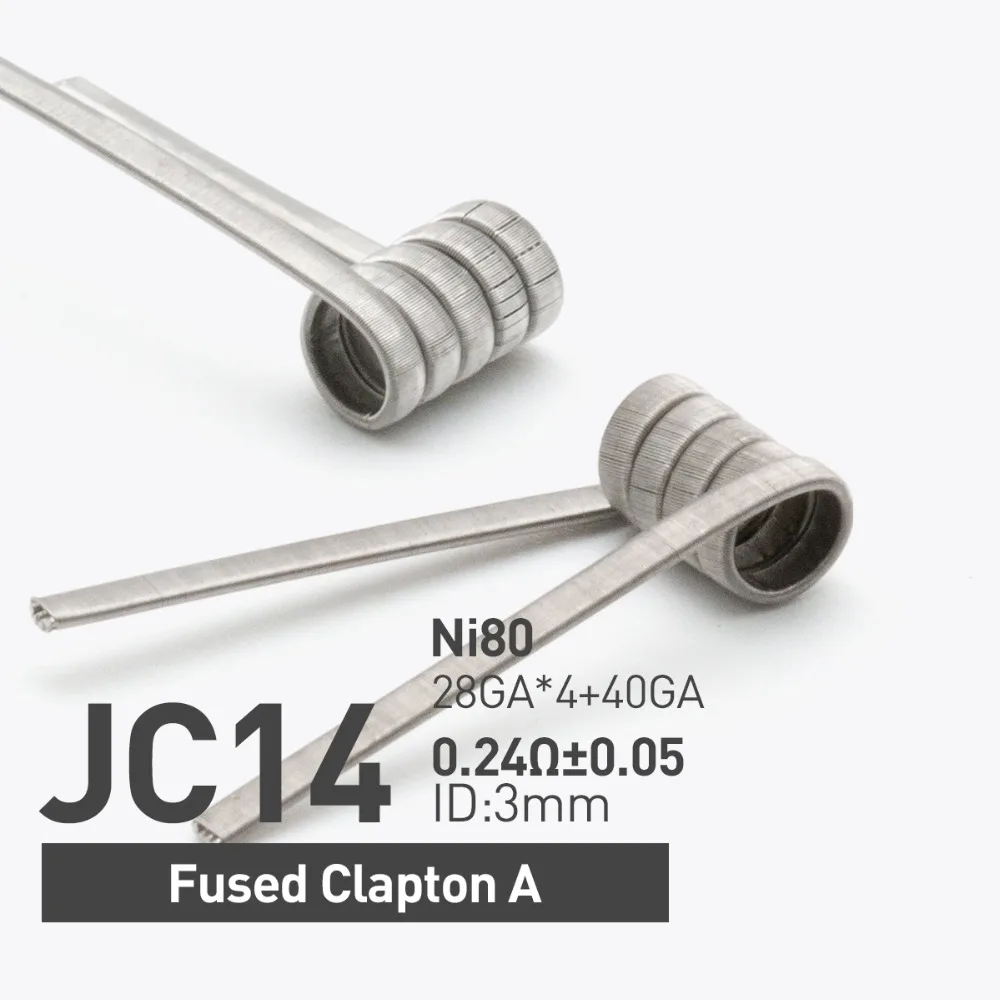 Катушки для вейпа Volcanee Ni80 Nichrome Alien V2 параллельный плавленый Clapton электронной