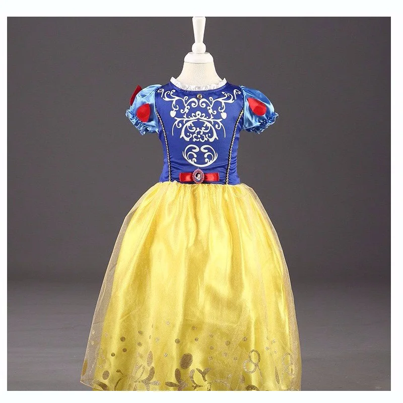 Kids Dresses for Girls Brithday gift cosplay Princess Costume Baby Dress Snow White Party Clothing 3-8Yrs | Детская одежда и обувь