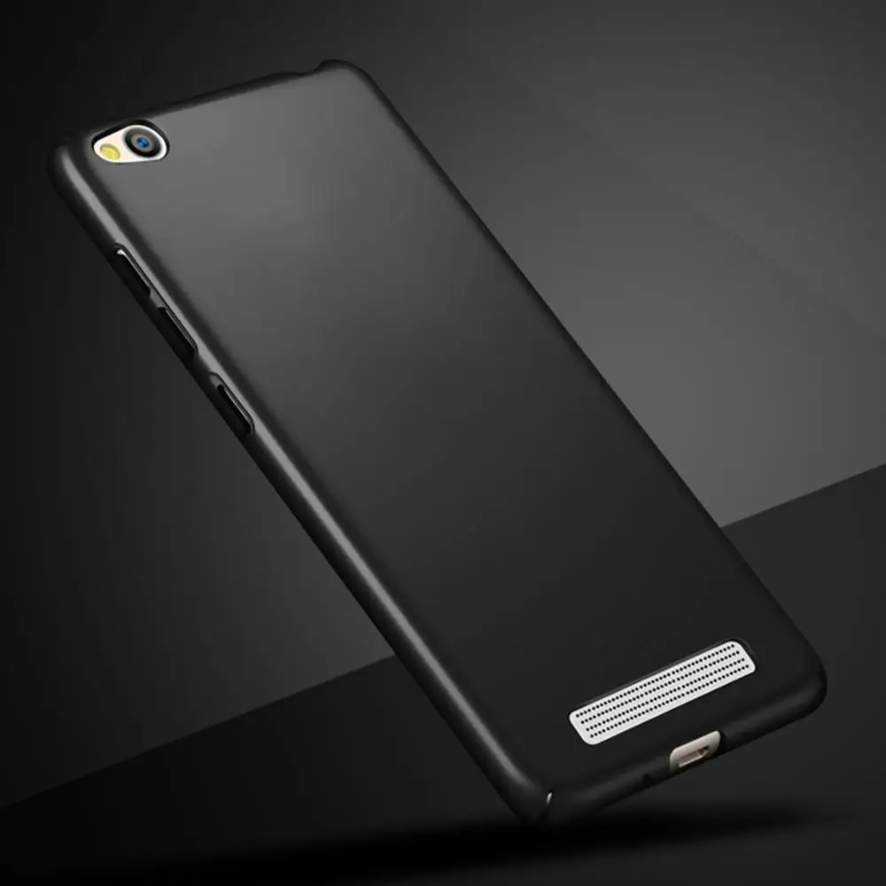 Чехол для Xiaomi Redmi 4A чехол Полный Чехол для Xiaomi Redmi 5A Чехлы Жесткий PC задняя крышка для Xiaomi Redmi 5A 4A бампер чехлы для телефонов - Цвет: Black