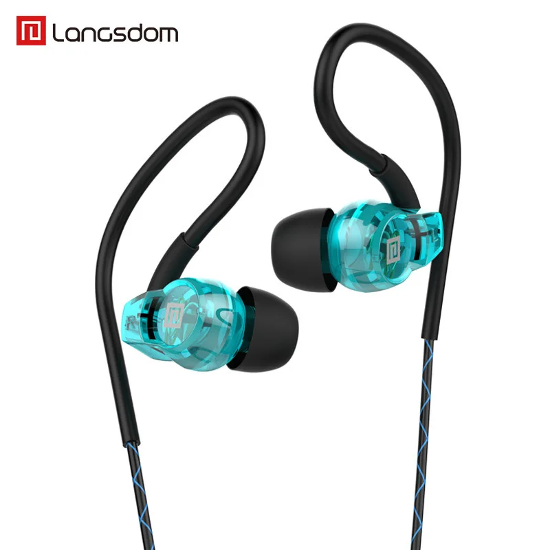 Langsdom спортивные Bluetooth наушники BS80 портативный супер бас стерео с микрофонами