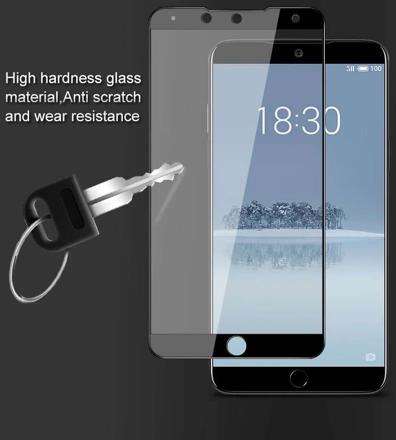 Glass Meizu 15 Screen Protector Tempered for Curved Edge Full Cover Protective Film 5.46 inch | Мобильные телефоны и