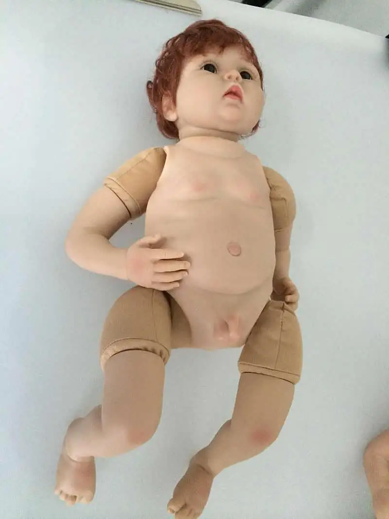 22&quot Very soft silicone vinyl reborn painted plates belly boy and girl handmade lifelike for baby | Игрушки и хобби