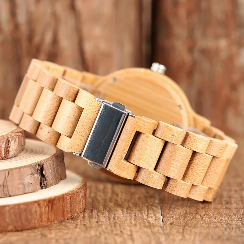 Минималистичные светильник лые деревянные часы 100% оригинальные бамбуковые