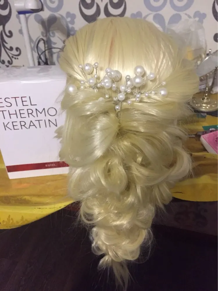 Манекен для парикмахерской CAMMITEVER в форме светлой головы резки завивки плетения