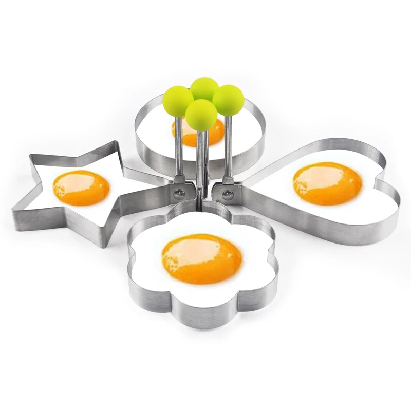 4 шт./компл. милое искусственное яйцо из нержавеющей стали в форме цветка
