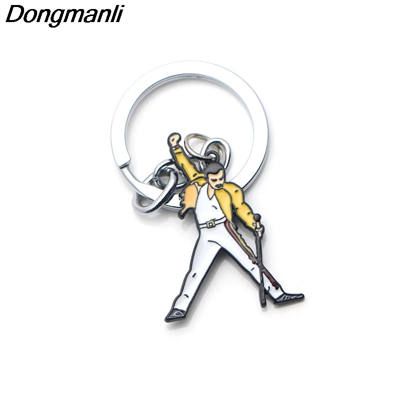 

P3489 Dongmanli Singer Band Music Art Car Keychain Key Rings Metal Enamel Jewelry Fans Gifts
