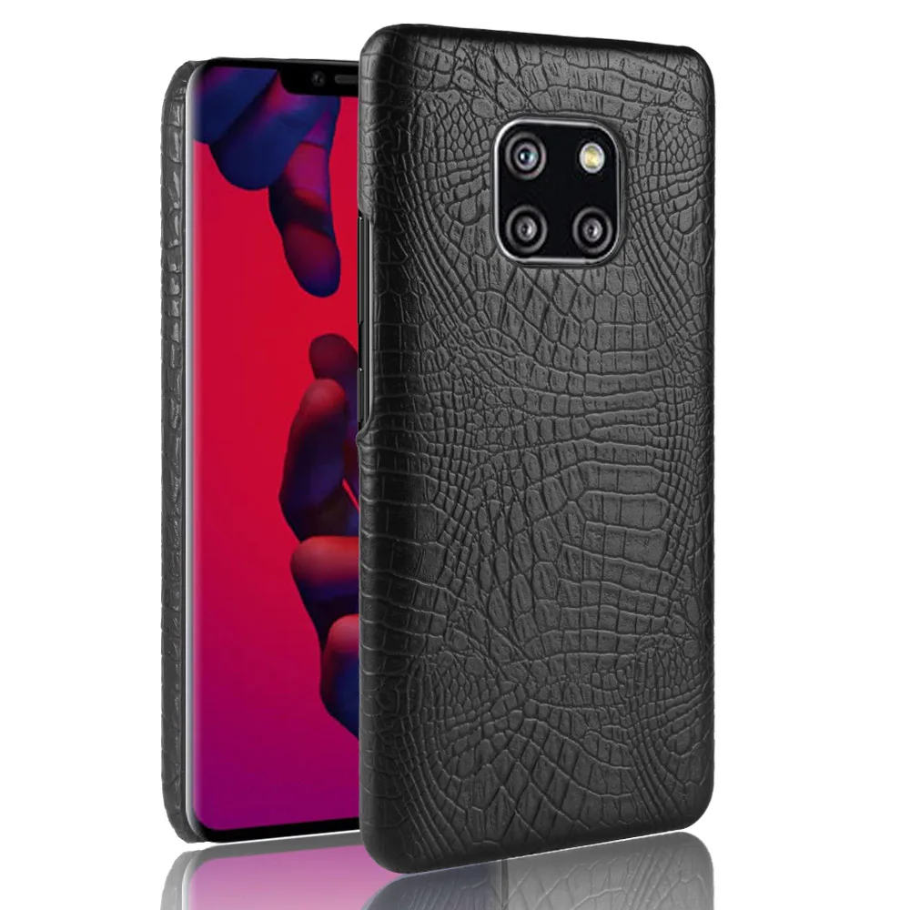 Luxury Business Crocodile Snake Skin Pattern Vintage Leather Case for Huawei Mate 20 Pro Cover On Mate20 Phone Cases |