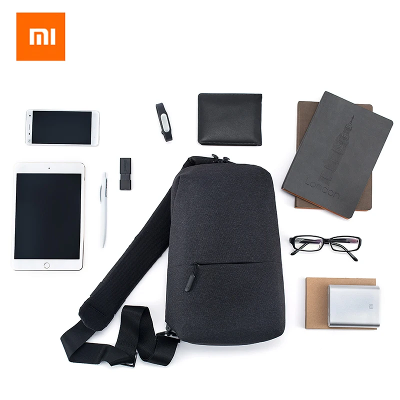 Оригинальный рюкзак Xiaomi слинг сумка для городского отдыха нагрудная маленький