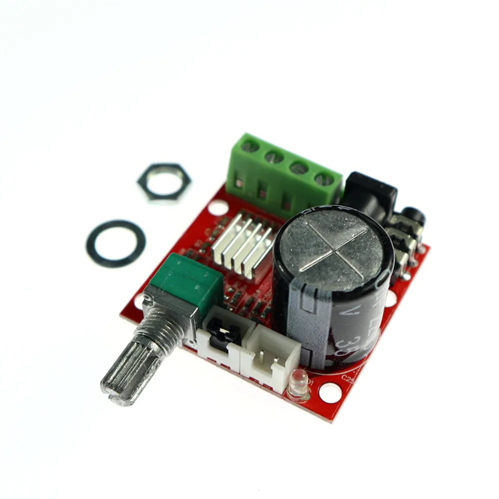 KJ242 12В мини Hi Fi PAM8610 аудио стерео усилитель плата 2X10W двухканальный D Класс низкая