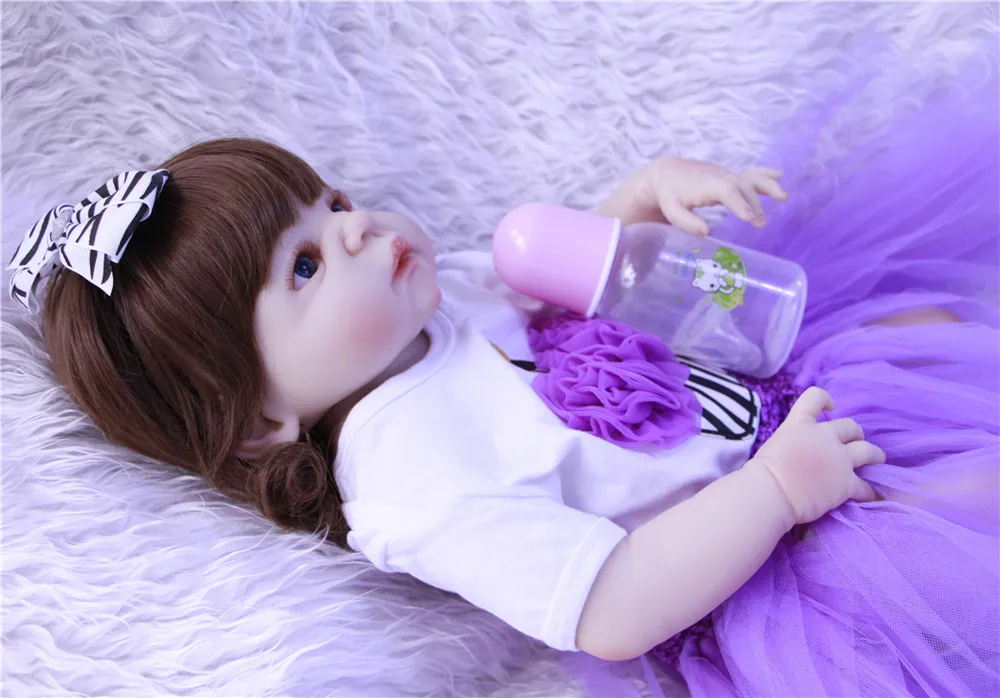 Кукла Bebe reborn 23 &quot полностью силиконовая кукла для маленьких девочек милые