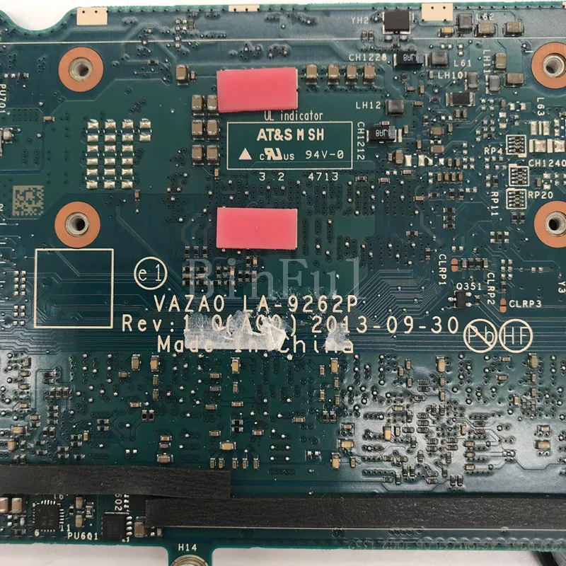 Высокое качество для XPS 12 9Q23 материнская плата ноутбука CN-03PRHT 03PRHT VAZA0 LA-9262P с SR16Z