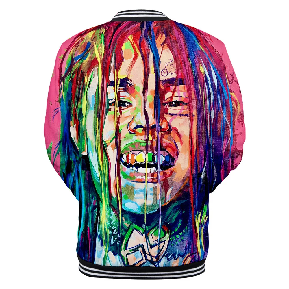 Wintet мужские куртки-бомберы хип-хоп рэппер Tekashi 69 6ix9ine 3D бейсбольная куртка мужская женская tekahi69 мужская толстовка с капюшоном