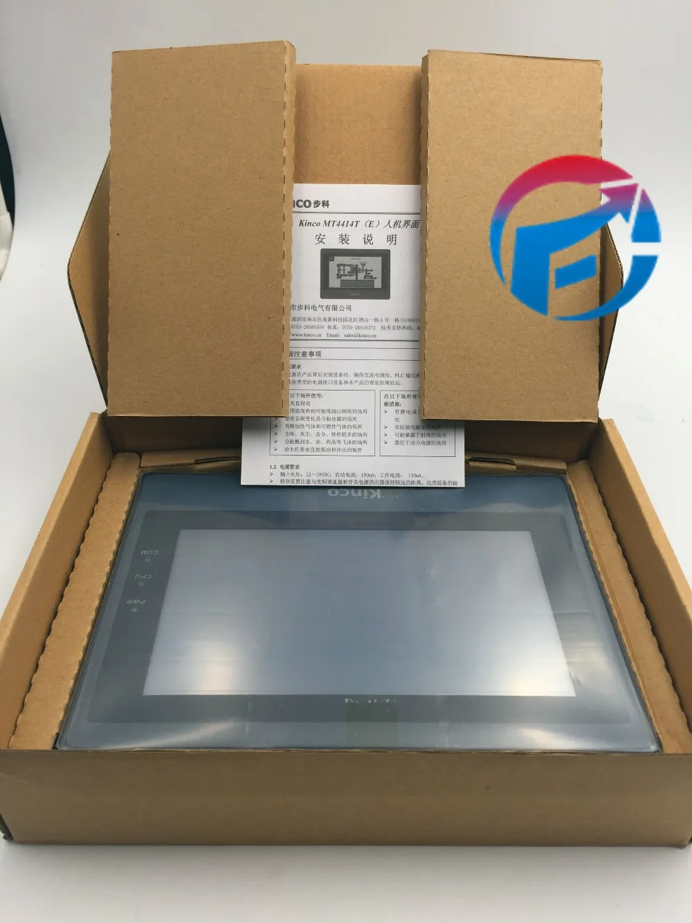 HMI MT4414TE Kinco eView 7 дюймовый USB хост Ethernet с бесплатным кабелем программирования и