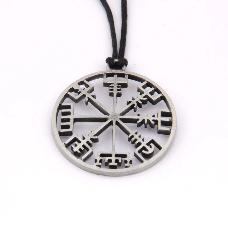 Викинг один символ norse runic кулон ожерелье круглые руны викингов Vegvisir подвеска с
