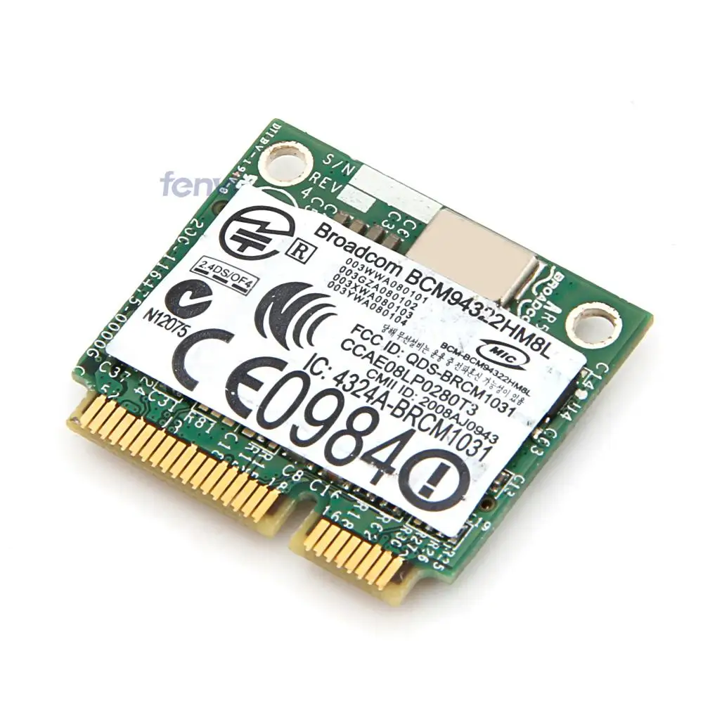 Fenvi Dual Band 300 Мбит/с Тетрадь WLAN Беспроводной Wi Fi карты для Dell DW1510 Broadcom BCM94322HM8L BCM4322