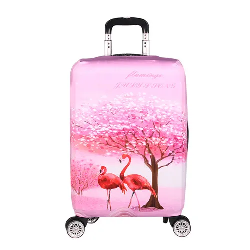 suitcase cover 6 JULY'S SONG Фламинго костюм Чехол Эластичный Защитный чехол на чемодан Крышка Аксессуары для путешествий 18-32 дюймов дорожная тележка костюм чехол Чехол - Цвет: suitcase cover 6