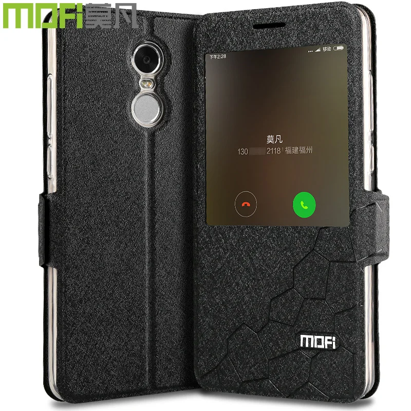 Глобальная версия xiaomi redmi note 4 чехол Смарт Флип xiaomi чехол MOFI redmi note 4 Чехол для глобальной версии xiomi redmi note 4 Чехол