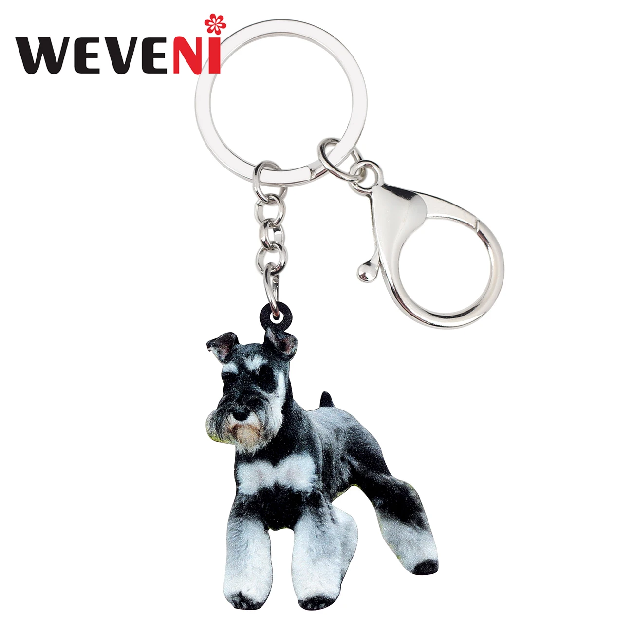 WEVENI акриловые хрустальные брелки для ключей держатель с милыми животными