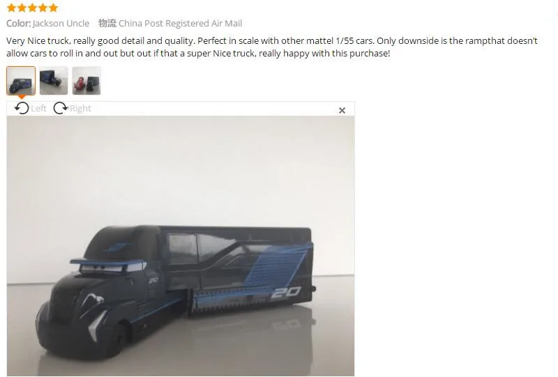 Автомобили disney Pixar Cars 2 3 Молния Маккуин Мак дядя грузовик мисс оладьи 1:55 литья под давлением металлическая машина модель детская игрушка, подарок