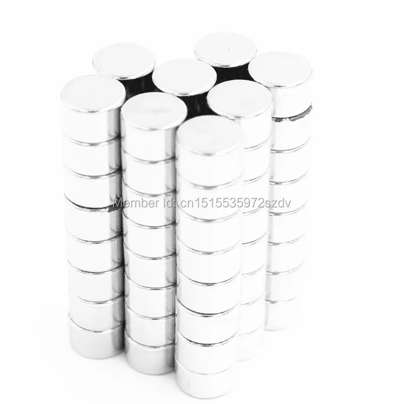 

500pcs Strong Round Dia 8mm x 5mm N35 Rare Earth Neodymium Magnet Art Craft Fridge 8x5mm