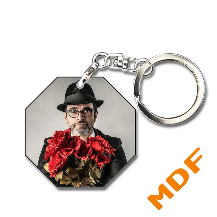 06 20 шт./лот MDF деревянные Брелоки для ключей, бирки для сублимационной печати чернил, термопечати, сделай сам, подарки, можно напечатать - Цвет: 06