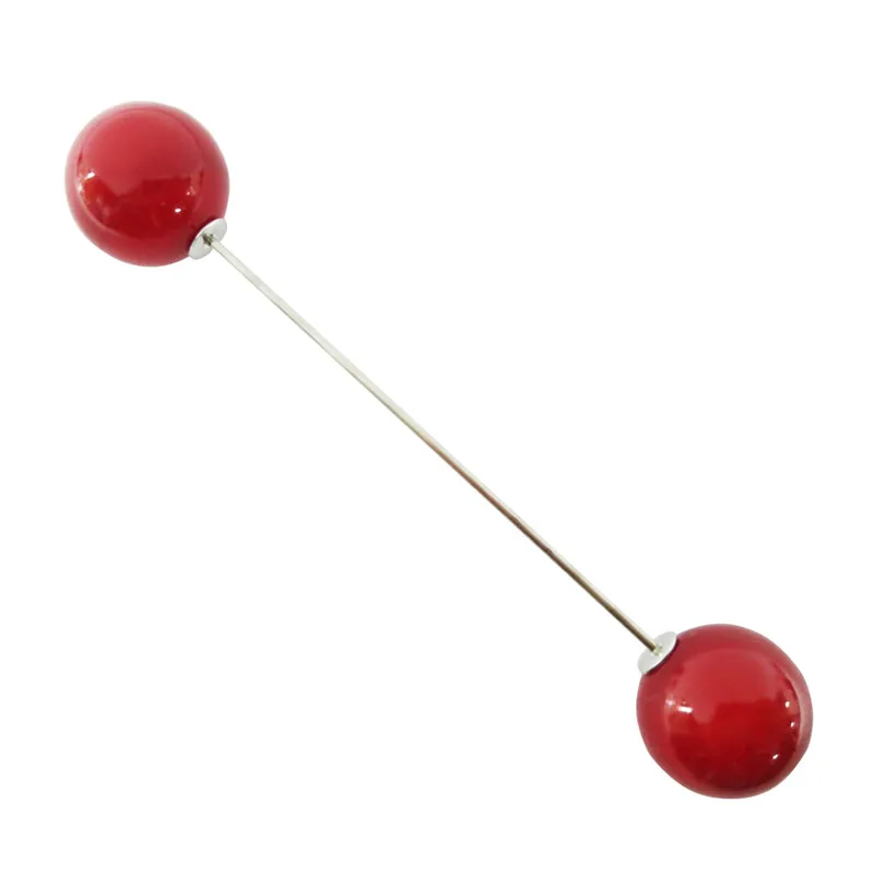 red brooch Корейская модная перламутровая брошь аксессуары женская вязаная кофта с шарфом свитер булавка корсаж декоративная шаль Пряжка маленькие Ювелирные изделия Подарки - Окраска металла: red brooch