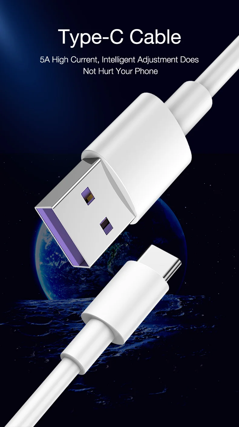 Кабель Cafele 5A для быстрой зарядки type-C для huawei mate 20 P20 Pro Xiaomi Mix 2 2S Quick Charge USB кабель для samsung S9 OnePlus 6