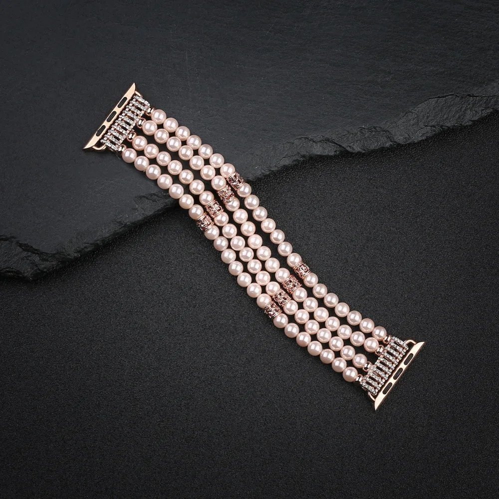 Ручной работы агат гематит дерево ремешок для Apple Watch 4 band iwatch series 5 3 2 correa мм 44 38 40