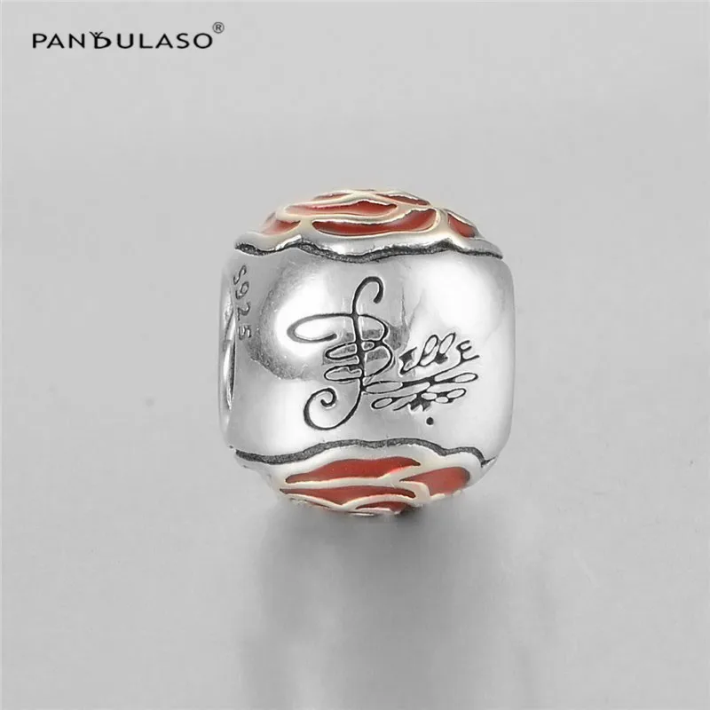 100% 925 стерлингового серебра ювелирные изделия очарование Бисера Fit оригинальный