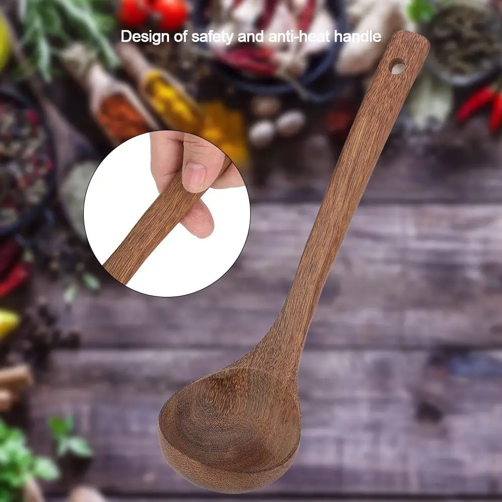 Новая деревянная ложка для жарки курицы, посуда для приготовления пищи, кухонная посуда, ковш, ложка, деревянная ложка
