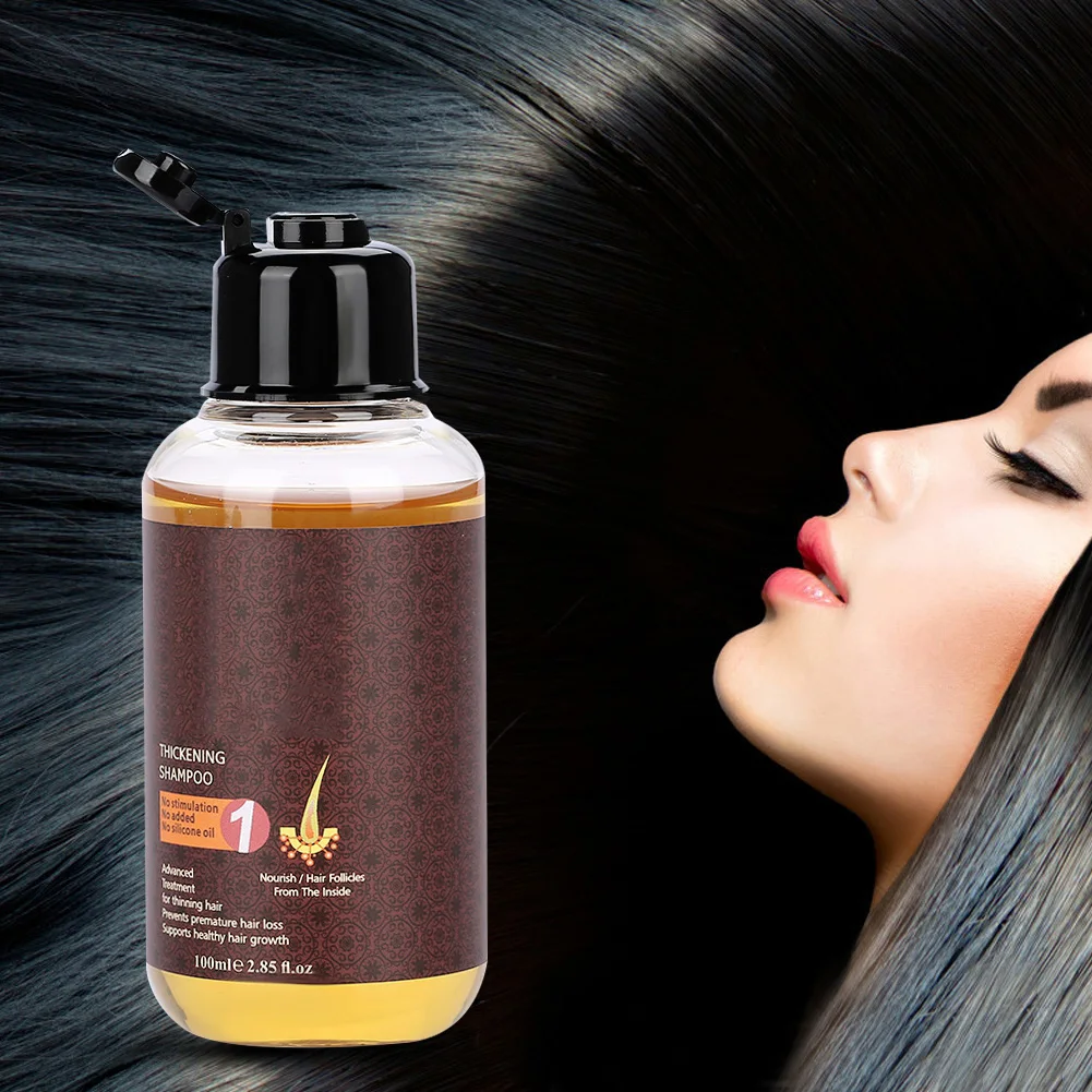 100 мл Профессиональный уход за волосами утолщенный шампунь для роста волос