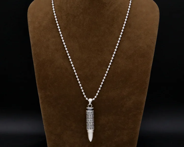 Кулон ручной работы 999 Серебряный Тибетский ОМ МАНИ ПАДМЕ винтажный кулон из