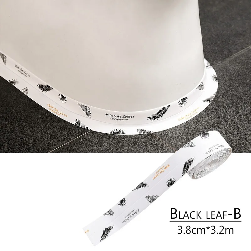 3d Виниловые обои, настенные декоративные наклейки, DIY самоклеющиеся обои, водостойкие наклейки для комнаты, украшение для кухни - Цвет: black leaf-B
