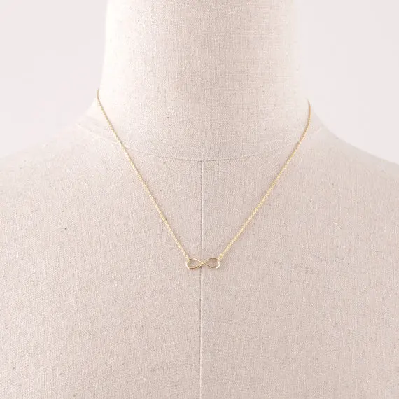 8 Бесконечность сила символ кулон ожерелье для женщин крошечная Мода Рождество