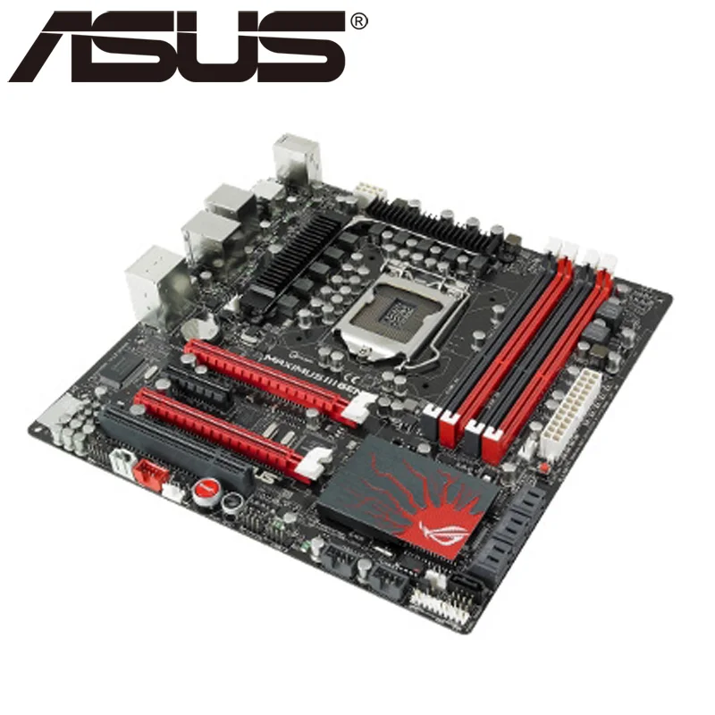 Материнская плата Asus Maximus III Gene рабочего P55 разъем LGA 1156 i3 i5 i7 DDR3 16 г ATX UEFI BIOS