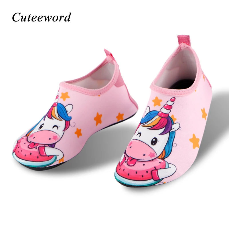 

Summer New Children Water Shoes Cartoon Boys Girls Swimming Shoes Barefoot Skin Care Breathable Slip Indoor Kids Home Shoes