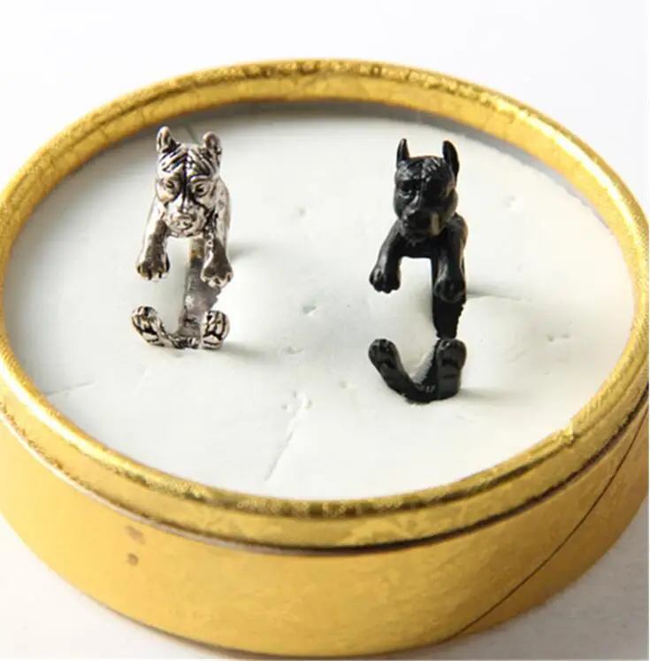 Оптовая продажа уникальное богемное шикарное ретро кольцо питбуля ручной работы