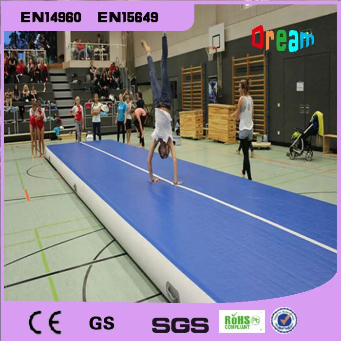 Pаспродажа Бесплатная доставка, 8*2*0,2 м, 0,9 мм, ПВХ надувная дорожка для барабана, батут, коврики для воздушных треков, надувные воздушные коврики, надувн...